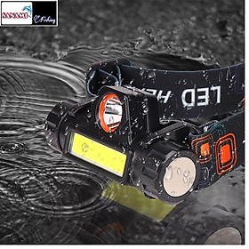 Mua Đèn Pin Đội Đầu 3 Bóng T6 Siêu Sáng Sanami Fishing - Đèn Pin Led Đội Đầu T6 4 Chế Độ Chiếu Sáng Kim