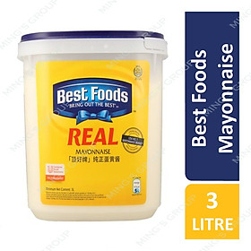 Sốt Mayonnaise hiệu Best Foods Real - Hủ nhựa 3L