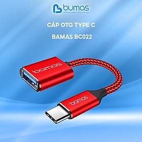 Mua Cáp OTG Type C Bamas BC022 - Bộ Chuyển Đổi Usb Sang Type C  Usb 3.0 -Truyền Tải Dữ Liệu Siêu Tốc Lên Đến 5Gbps - Hàng Chính Hãng