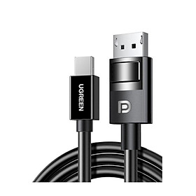 Cáp chuyển Mini Displayport Thunderbolt 2 sang DP Displayport 1.4 Ugreen 80663 1.5M 8k60hz 4k144hz 2k240hz Màu Đen Hàng chính hãng