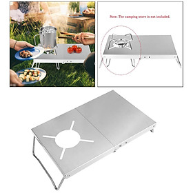 Folding Stove Table Camping Gas Stove Stand Holder Desk For Fishing Beach