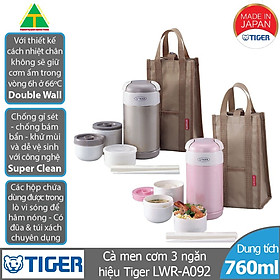 Hộp cơm giữ nhiệt Tiger LWR-A092  - Hàng chính hãng