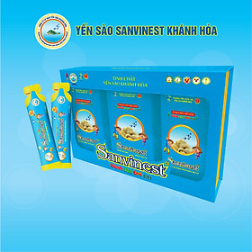 Hộp quà tặng Tinh chất Yến sào Khánh Hòa Sanvinest dành cho trẻ em (30 túi 25ml) - 511QT30