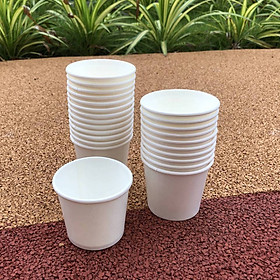 Mua 100 Ly giấy 180ml đa năng  dùng uống nước một lần  đựng gia vị  sữa chua - Không kèm nắp
