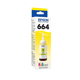 Lọ mực chính hãng Epson 664 (C13T664400) Vàng - Hàng chính hãng 