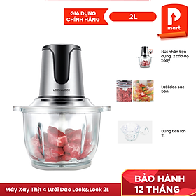 Máy Xay Thịt 2 Lưỡi Dao Kép Lock&Lock EJM171 (2L) - Hàng Chính Hãng