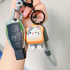 Móc khóa Mèo Búp Bê  Cat Series Nội Nón Quà Tặng Treo Túi xách Ba lô_ Hàng chính hãng