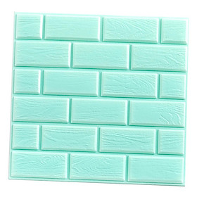 Fenteer Waterproof PE Foam 3D Brick Wall,Sticker Self-Adhesive DIY Panels