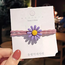 Hình ảnh Dây chun buộc tóc hoa cúc Hàn Quốc xinh xắn SC08