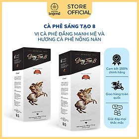 Combo 2 Hộp Cà phê Rang Xay Sáng Tạo 8 - Trung Nguyên Legend - 500gr (Gu mạnh, vị đậm, rất thơm, hương lâu sau uống)
