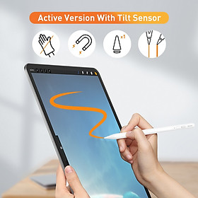 Bút cảm ứng Baseus Smooth Writing Capacitive Stylus dùng cho iPad Pro/ Smartphone/ Tablet Android (Active + Passive Version, Magnetic Adsorption, Tilt & Strength sensitive) - Hàng chính hãng