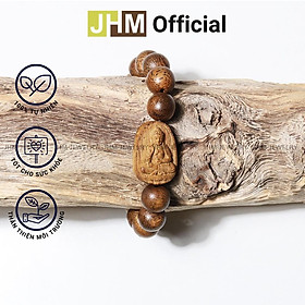 Mua Vòng tay trầm hương tốc dành cho nam tuổi Tuất  tổi Hợi 12mm JHM kèm tượng Đức Phật A Di Đà