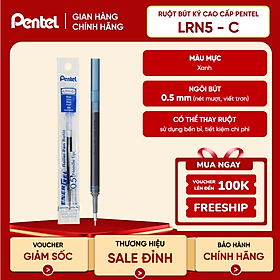 Ruột Bút Ký Nhật Bản Pentel LRN5 | Ngòi 0.5mm | Ngòi Bút Pentel Energel Chính Hãng | 3 Màu Mực
