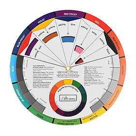 Color Mixing Guide Wheel For  Nail Art Pigment Blending Palette