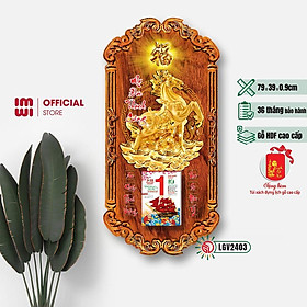 Mua Lịch gỗ phong thủy Mã Đáo Thành Công IMWI GIMIVINA LGV2403 mẫu mới