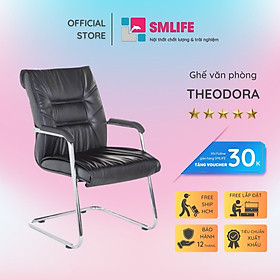 Mua Ghế văn phòng chân quỳ inox bọc da SMLIFE Theodora