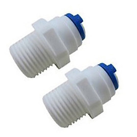 Bộ 2 co cút ren 17 ra dây 10 hoặc dây 6mm nối nhanh – linh kiện máy lọc nước, phun sương, lắp dàn tưới cây, bể thủy sinh, cá cảnh, bán cạn (Hàng chính hãng)
