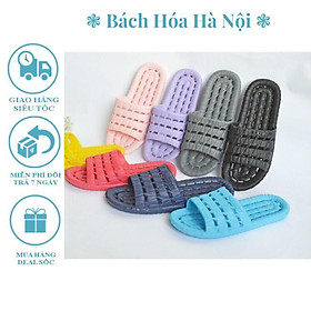 Mua Dép nhựa cao cấp xuất Hàn chống trượt Văn Phòng/ Nhà Tắm có lỗ thoát nước thông minh