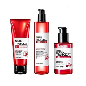 Bộ Dưỡng Da, giúp săn chắc, Phục Hồi, Cải Thiện Vết Thâm, Sẹo Some By Mi Snail Truecica Miracle Repair( SRM+TONER+SERUM)