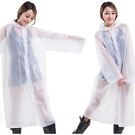 Reusable Portable Raincoats For Adults EVA Travel Camping Walking Rain Jackets Breathable Rainwear With Hood Sleeves