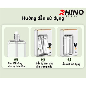 Mua Máy phun sương tinh dầu Rhino H601 tạo ẩm 5 chế độ  tích điện  nhỏ gọn  dán tường - Hàng chính hãng
