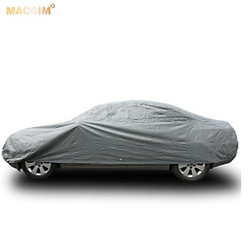 Bạt phủ ô tô chất liệu vải không dệt cao cấp thương hiệu MACSIM dành cho hãng xe Vinfast Lux SA, Lux A màu ghi - bạt phủ