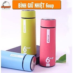 Bình Đựng Nước Giữ Nhiệt Lõi Thủy Tinh Chống Nóng 6 Oup Siêu Bền Đẹp 450ml (Nhiều Màu)