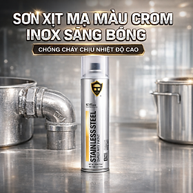 Mua Sơn Xịt Màu Crom Loại Xịn - Độ Bám Dính Cao  Chịu Nhiệt Tốt  Chuyên Dụng Cho Sắt Thép & Xe Cộ