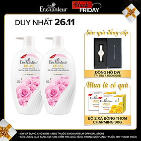 Combo 2 Sữa tắm hương nước hoa Enchanteur Romantic 650gr/ Chai