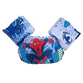 Phao bơi đeo tay đỡ ngực cho bé , hình người nhện Spider Man màu xanh - Sản phẩm an toàn cho bé( có video quay thật)