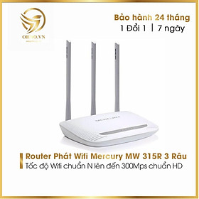 Mua Bộ Thiết Bị Phát Wifi Mercury MW 315R 3 Anten Cục Phát Sóng Wifi Tốc Độ Cao Ổn Định hàng chính hãng