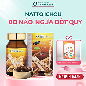 Viên Uống Phòng Ngừa Đột Quỵ, Bổ Não Nattokinase 3000FU Natto Ichou Genki Fami Nhật Bản