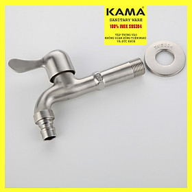 Mua Vòi nước thân dài inox 304 KAMA PK09-D - Vòi nước máy giặt  vòi hồ nước tưới cây ban công  - HÀNG CHÍNH HÃNG