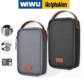 Mua Balo túi xách đựng phụ kiện di động cho điện thoại / cho Macbook / Laptop hiệu WiWU Minimal Tech Pouch Travel In Style - chất liệu 600D Polyester cao cấp  ngăn chứa đồ rộng rãi  chống thấm nước - Hàng nhập khẩu