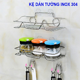 Kệ Inox 304 Dán Tường Để Đồ Nhà Tắm Nhà Vệ Sinh Tiện Dụng