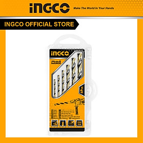 Bộ 5 mũi khoan bê tông đuôi trơn ingco AKDB3055