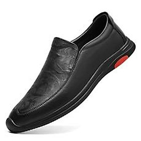 Ưu đãi đặc biệt giày da giày thường nhẹ mới nhất giày đỏ lưới giày công sở chống trượt - màu nâu