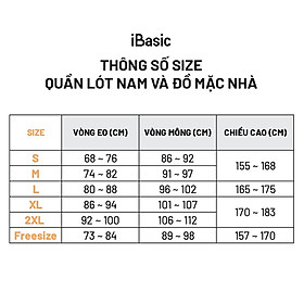 Combo 3 quần lót nam trunk bonding bamboo iBasic PANM105