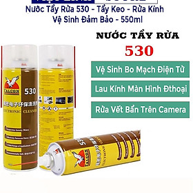 Nước tẩy rửa màn hình, lau keo kính Falcon 530, vệ sinh linh kiện