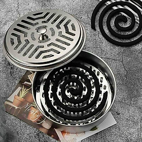 Mua Khay Đựng Nhang Muỗi Inox Có Nắp Đậy