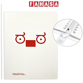 Sổ Còng ReadMe B5 - Kẻ Ngang - 80 Trang 80gsm - Ruột Có Thể Thay Thế - WeWrite 43235 - Màu Đỏ