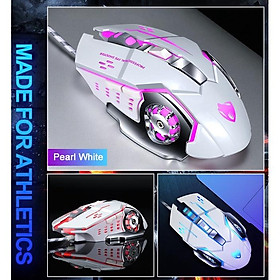 Mua Chuột gaming máy tính có dây game thủ LED nhiều màu V6 3600DPI
