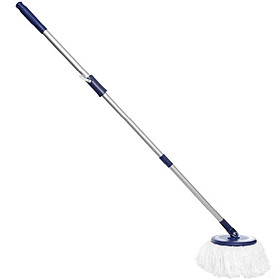 Cây lau nhà 360 độ , thân cây Inox, có khóa điều chỉnh hiện đại+ Tặng kèm bông lau và móc treo sản phẩm