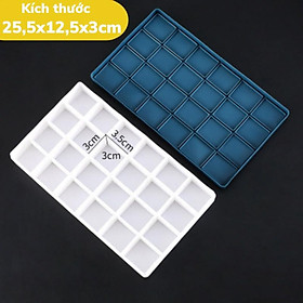 Mua Hộp rỗng đựng màu chiết nhiều ngăn  khay chiết màu có nắp đậy 10/12/24/36 ngăn