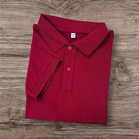 Áo Thun NAM- NỮ Cá Sấu 4 Chiều chất poly Đỏ Tươi