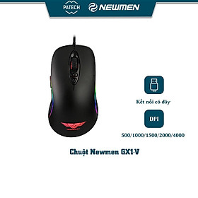 Chuột máy tính có dây gaming newmen GX1-V,Chipset A3050,4000DPI