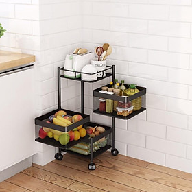 Kệ Xoay Đa Năng 360 Độ Đựng Rau Củ Quả , Kệ Đựng Đồ Thông Minh - Kệ Đa Năng Xoay Nhiều Tầng