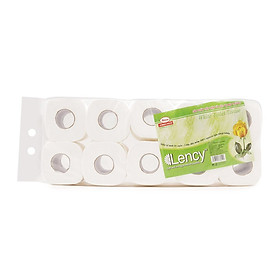 Giấy vệ sinh Lency 10 cuộn có lõi ( 2 lớp )