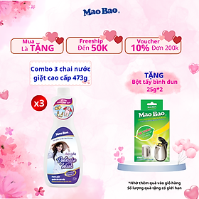 Combo 03 Chai Nước Giặt Cao Cấp Mao Bao 473g