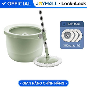 Mua Bộ cây lau nhà Lock&Lock ETM498MITS2 SPIN MOP - Hàng chính hàng  xoay 360 độ và tặng kèm 3 bông lau - JoyMall